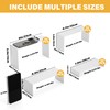 NEETBU Black Matte Metal Display Stand,8 Pcs 2 Set Display