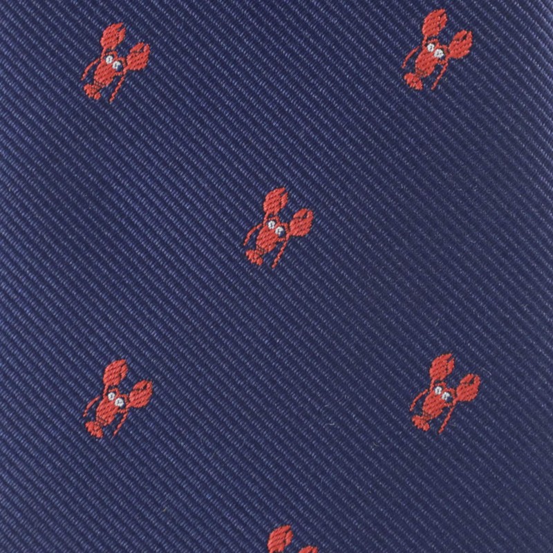 MENDEPOT - Corbata con diseño de langosta, color rojo y
