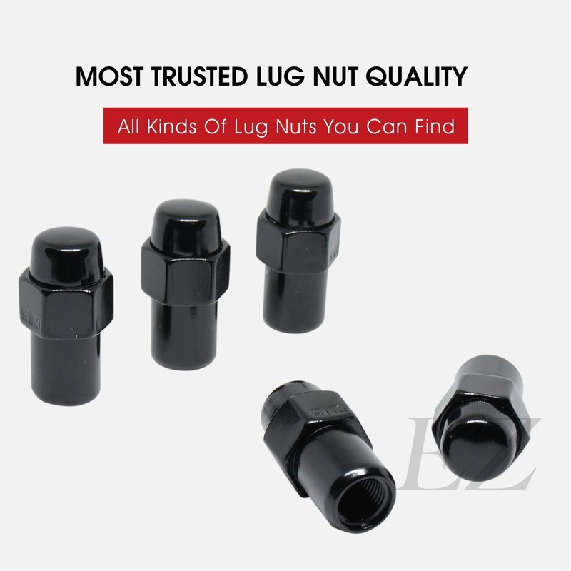 Cragar Standard Mag Lug Nut 7/16"-20 Black with Chrome Offset