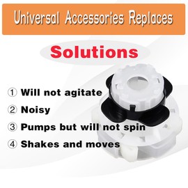 EGQ 285811 Medium Cam Agitator Repair Kit Washers Universal Accessories Replaces, Washers Replaces Part:AP3138838,2744,285746,285811VP,3347410,3351001,3363663,AH334650, EA334650