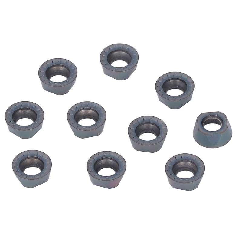 10Pcs Carbide Turning Inserts Round Coated Blade for Wood Metal