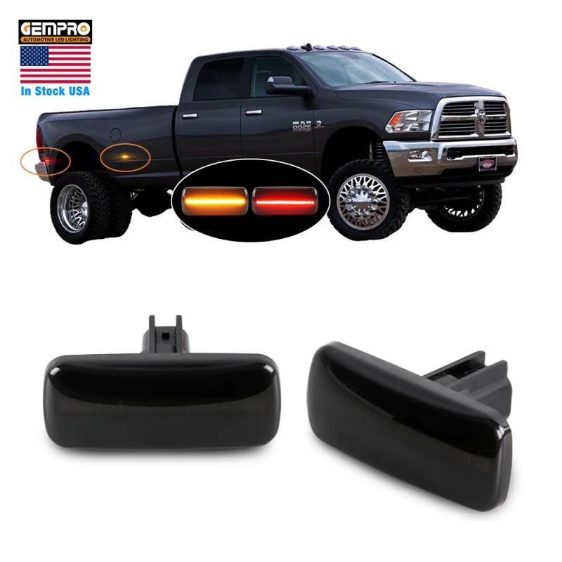 Plug-and-Play Trucks Dual Fender Led Side Marker Light for Dodge