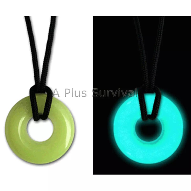 PaqLite UV UVO Blue Necklace Glo Glow in the Dark
