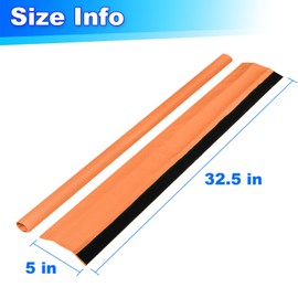 Cosmos 2 Pcs Swing Chain Cover Swing Handle Grip Sleeve for Playground Swingset Accessories, Porch Swings Barrier Chain in Garden Backyard Patio Outdoor (Orange)