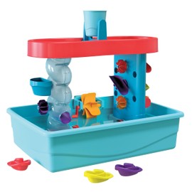 Chuckle & Roar - Tabletop Water Table - Outdoor Fun for Preschoolers - Toys and Splash Tools Included - Ages 3 and Up