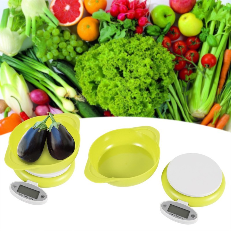 5Kg/1g LCD Display Electronic Digital Kitchen Food Scales Weighing With