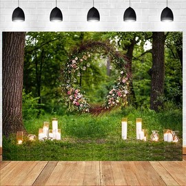 LTLYH 7x5ft Bohemian Wedding Decorations Backdrop Bridal Shower Decor Backdrop Birthday Party Tea Party Banner Background Photo Studio Props 281