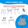 supregear Shower Chair Leg Caps - Heavy Duty Replacement Feet