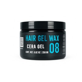 Luxa Hair Gel Wax 08 - Cera Gel para Cabello de Alta Fijación y Acabado Húmedo, 250g | Brillo Pulido y Control Total sin Residuos | Aroma Fresco Energético | Calidad de Barbería Profesional Mexicana