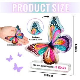 Sweet 16th Birthday Gifts for Girls Girls 16th Birthday Gifts Sweet 16th Birthday Gifts Butterfly Acrylic Sign for Girl 16 Year Old Birthday Gifts 2008 Birthday Gifts Happy 16th Birthday Gifts for Her