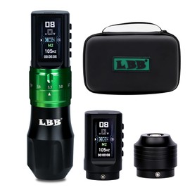 Tattoo Gun Wireless Tattoo Machine 1800mAh Multifunctional Tattoo Pen Dual Mode Memory Function Adjustable Stroke Smart Large Screen Brushless Motor Tattoo Machines LBB S30 MAX