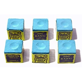 6 x PIECES OF TRIANGLE CHALK (GREEN)