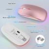 FYBC Bluetooth LED 2.4G Wireless Mouse Luminous Slim Design for