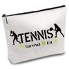 CREATCABIN Tennis Survival Kit Bag, Tennis Makeup Bag, Polycotton, Cosmetic