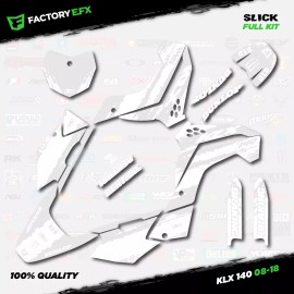 Factory EFX Whiteout Slick Racing Graphics Kit fits 08-18 Kawasaki KLX140 KLX 140 Decal