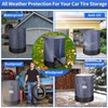 Large Tire Covers for Storage，Durable 420D Tire Storage Bag Waterproof