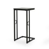 GDFStudio Agnes Modern C Side Table, Set of 2, Black