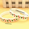 Virtue morals 60 Pieces Christmas Silicone Bracelets Rubber Wristbands 15