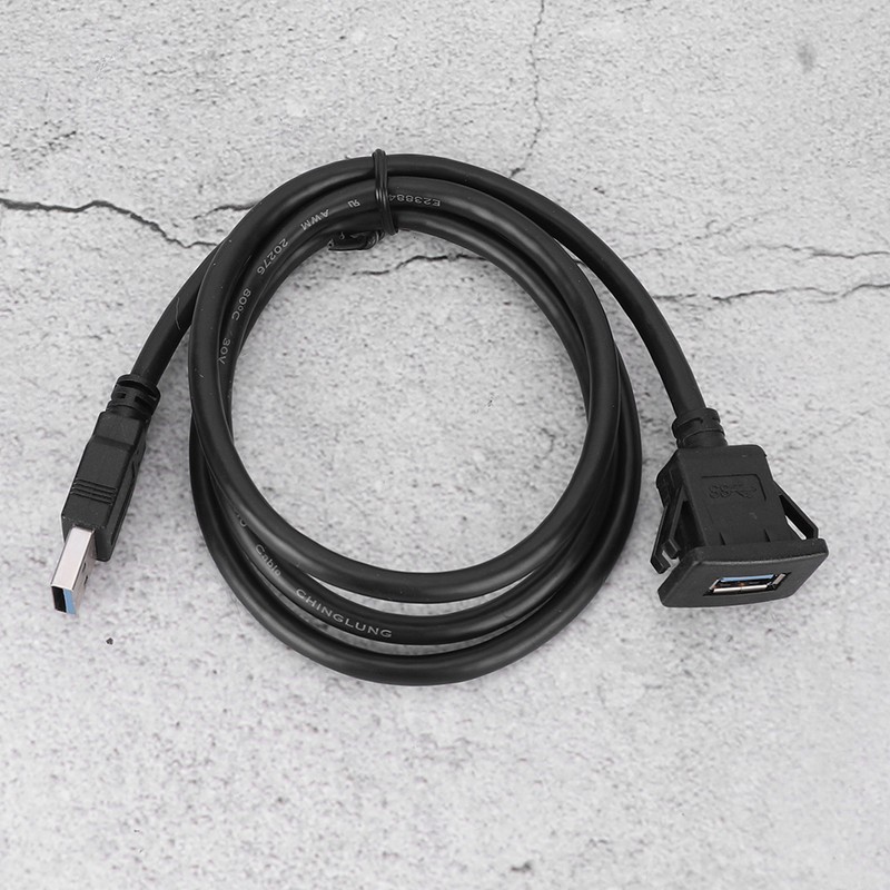 USB 3.0 Dashboard Adapter Line Car Motorcycle Single Port Audio