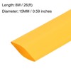 sourcing map Heat Shrink Tubing 25mm Flat Width 8m 2:1