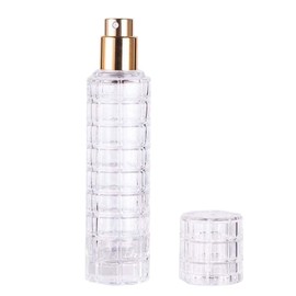 SCOLAND 30ml Perfume Bottling Portable Large Capacity Fine Pressing Glass Empty Bottle Spray Bottle (Gold)