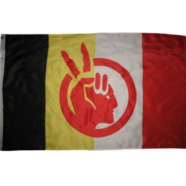 2x3 Ft American Indian Movement Flag Native American Rights Protest Banner AIM Fade Resistant Double Stitched Premium Penant House Banner Grommets