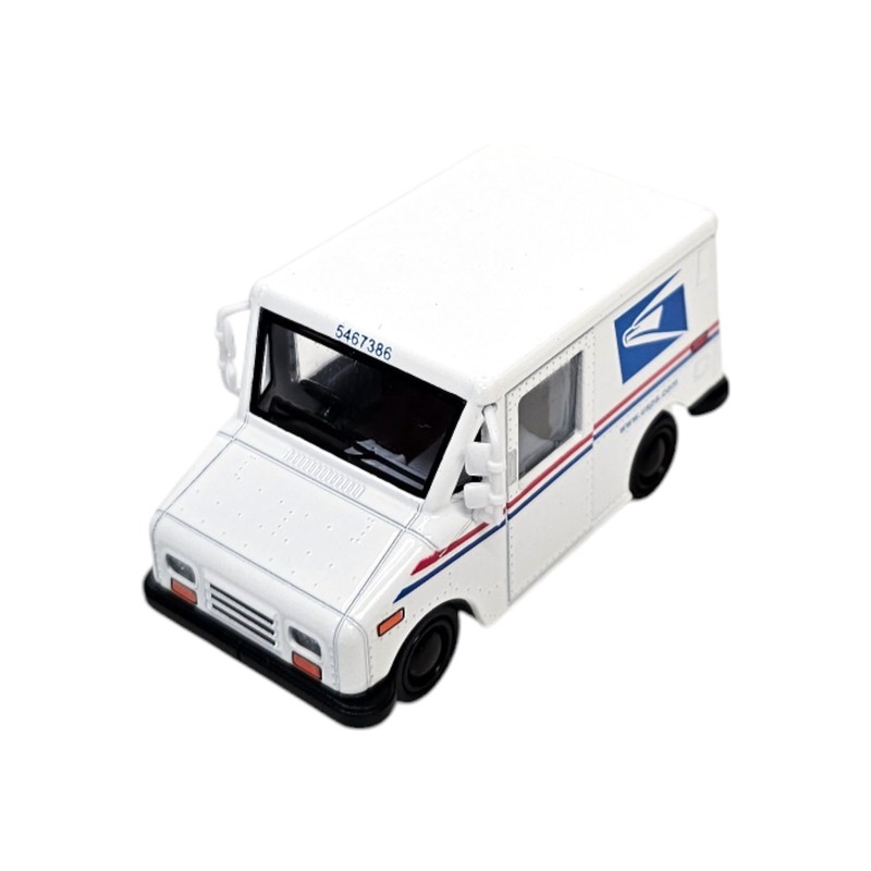 Zugar Land Die-Cast Pull Back Mini Postal Carrier Truck (2.5