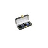 Quality Antique Style Black Leatherette Cufflink Box - Beautiful Quality
