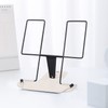 MSDADA Metal Book Stand for Desk, Adjustable Reading Rest Book