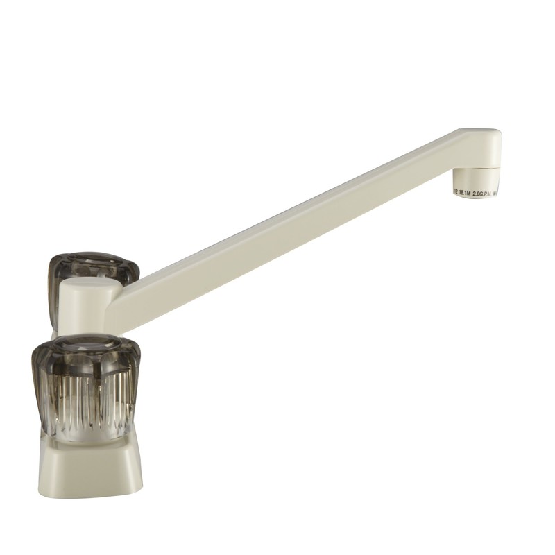 Dura Faucet DF-PK600S-BQ RV Kitchen Sink Faucet with Smoked Acrylic