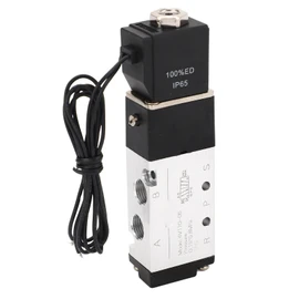 Pneumatic Solenoid Valve with Wire 2 Position 5 Way IP65 Pneumatic Air Solenoid Valve 0.15‑0.8Mpa DC24V