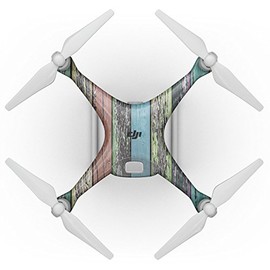 Design Skinz Design Skinz Chipped Pastel Paint on Wood Full-Body Wrap Decal Skin-Kit Compatible with The Drone DJI Spark