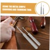 LALAFINA 4pcs Leather Edge Skiving Beveler Tool Craft DIY Tool