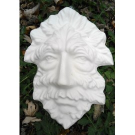 gostatue Green man face mold 10" x up to 1"  thick