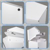 MIOZON Wall-Mount Mailbox for Outside with Lock, White, Single Pack