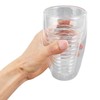 Double Wall Glass Coffee Cup 320ml High Temperature Resistance Clear