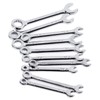 10PCS Mini Combination Wrench Set Steel Inch Open End Small
