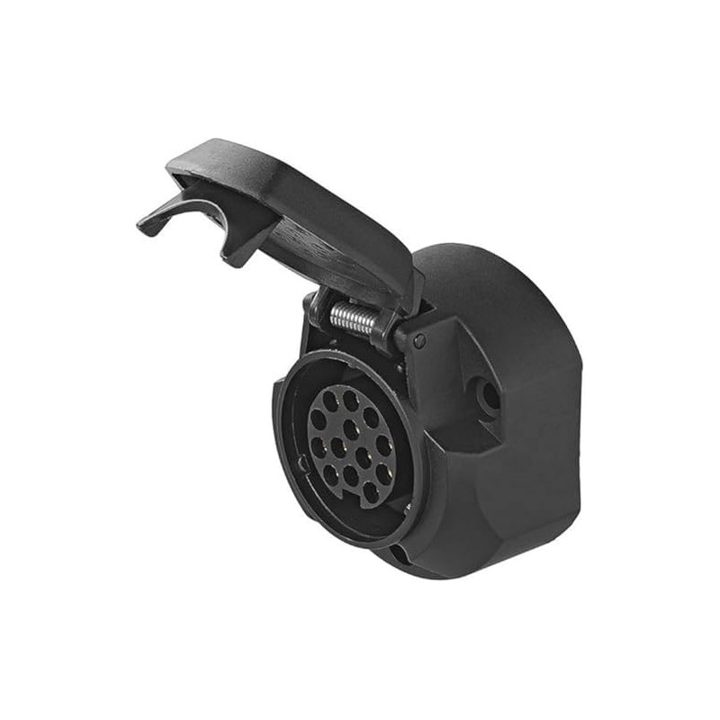 13 Pin Tow Bar Socket with Cover European Plug Towing