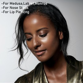 CANDYFANCY 1 Pair 18g G23 Titanium Internally Threadless 2mm CZ Stud Piercing with Taper Piercing for Nose Stud Earring Tragus Helix Lobe Cartilage Earrings for Women Men (6mm Length Post)