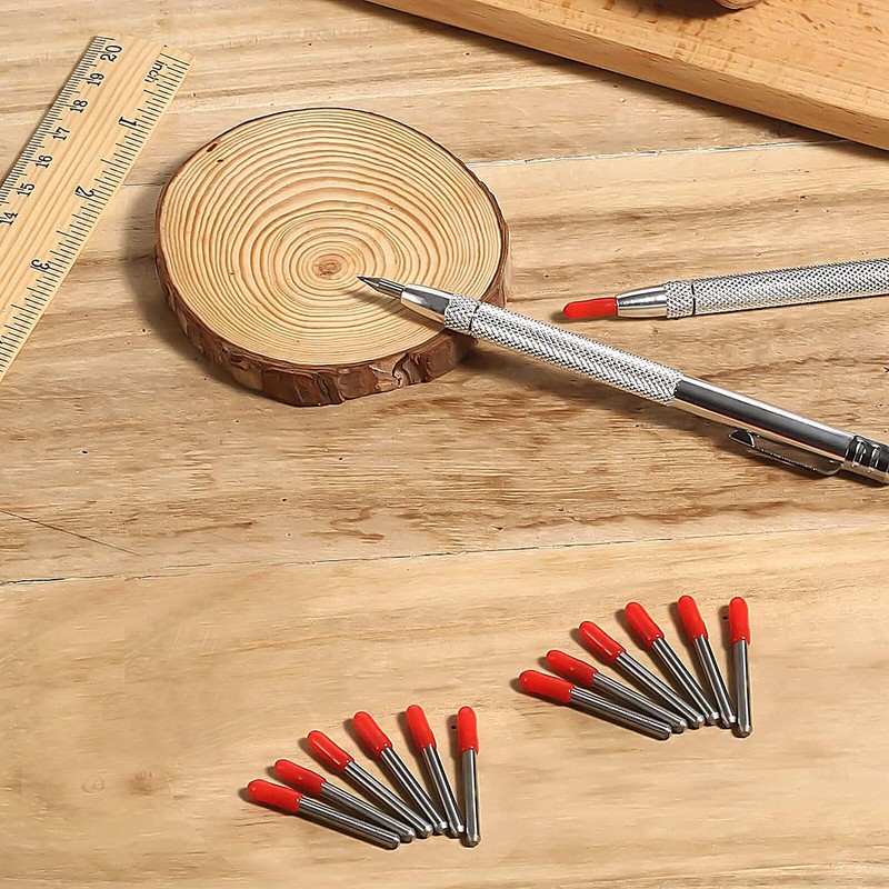 OUZHOU Pack of 2 Tungsten Carbide Pen with 12 Replacement