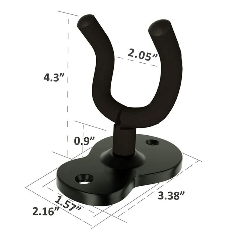 2pcs Guitar Metal Hook Guitar Hanger Display Hanger for Ukulele
