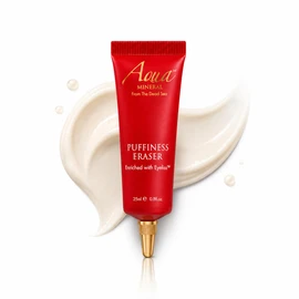 Aqua Mineral Puffiness Eraser Crema Contorno de Ojos Anti Ojeras y Bolsas, Efecto Tensor Visible en 5 Minutos, Reafirmante Antiarrugas con EYELISS™ y Minerales del Mar Muerto, 25 ml
