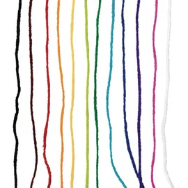 Colorations Acrylic Yarn, Set of 12 Colors, Assorted Colors, Arts & Crafts, Knitting, Crochet, Mini Project, Weaving, Loom, for Kids