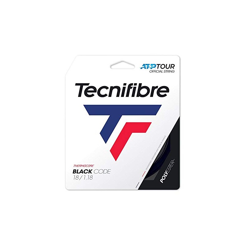 TECHNIFIBER Tecnifibre Tennis String Black Code 0.5 inch (1.28 mm)