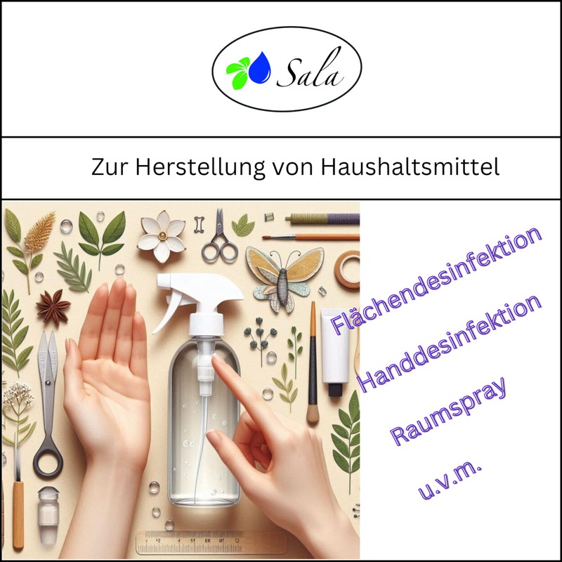 Sala Cosmetic Base Water 96% Alcohol 100 ml PET Bottle