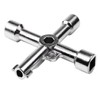 ATOPLEE 10pcs Electrical Cabinet Key, 4 Way Utilities Key,Triangle/Square/Panel Cross