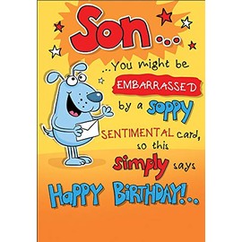 Birthday Card Son - 9 x 6 inches - Piccadilly Greetings