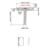 QWORK® Pack of 8 Invisible Shelf Brackets - 75 mm
