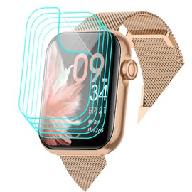 Futanwei [5 Pack] for DEKELIFE Smart Watch G39 Pro Screen Protector DEKELIFE G39 Pro Screen Protector 1.85" PET Film [Case Friendly] [Anti-Scratch] [Bubble Free] Screen Protector for DEKELIFE G39 Pro