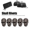 50sets Skull Rivets Single 25x16mm DIY Ghost Head Punk Style